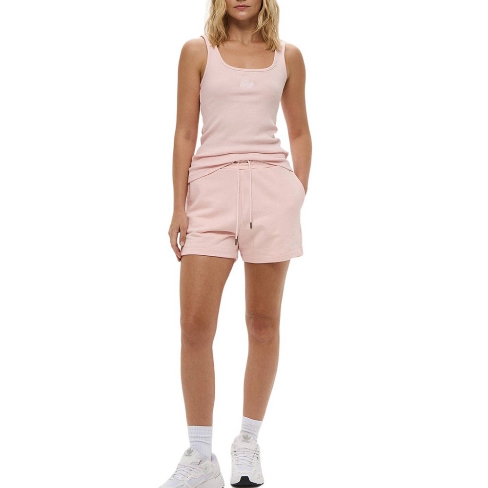 GUESS JEANS REG EMBRO SHORTS ΣΟΡΤΣ ΓΥΝΑΙΚΕΙΟ ROSE