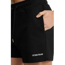 GUESS JEANS REG EMBRO SHORTS ΣΟΡΤΣ ΓΥΝΑΙΚΕΙΟ BLACK