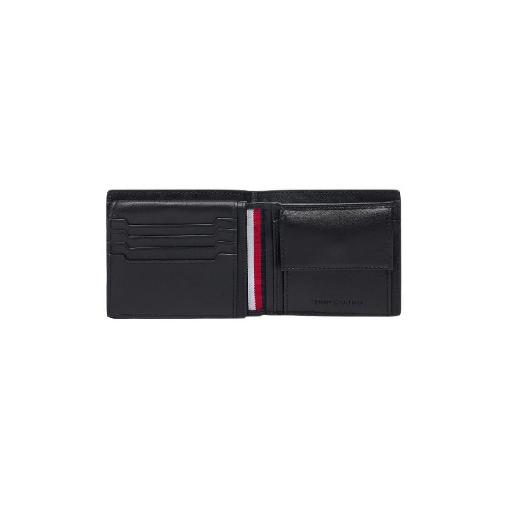 TOMMY HILFIGER SOHO CC FLAP AND COIN ΠΟΡΤΟΦΟΛΙ ΑΝΔΡΙΚΟ BLACK