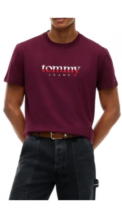 TOMMY JEANS REG DNA TEE EXT T-SHIRT ΜΠΛΟΥΖΑ ΑΝΔΡΙΚΗ BORDEAUX