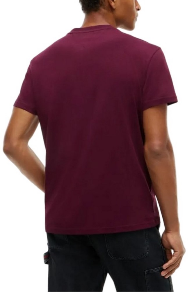 TOMMY JEANS REG DNA TEE EXT T-SHIRT ΜΠΛΟΥΖΑ ΑΝΔΡΙΚΗ BORDEAUX