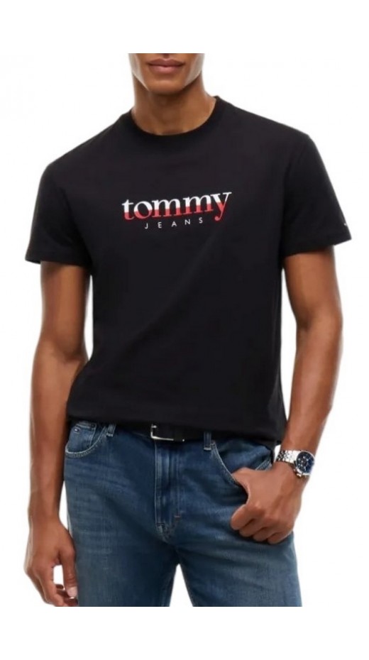 TOMMY JEANS REG DNA TEE EXT T-SHIRT ΜΠΛΟΥΖΑ ΑΝΔΡΙΚΗ BLACK