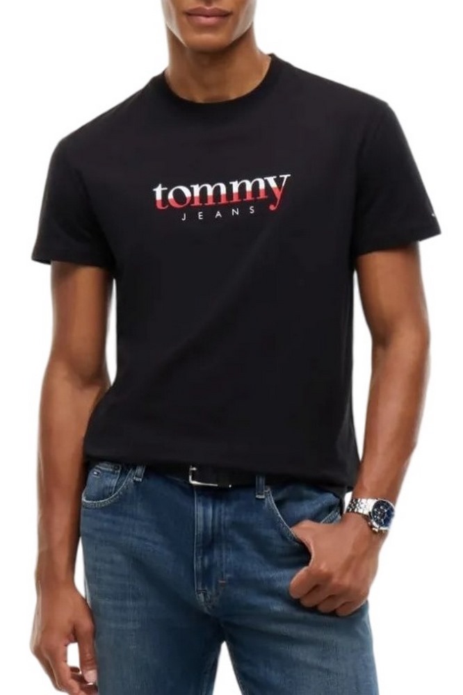 TOMMY JEANS REG DNA TEE EXT T-SHIRT ΜΠΛΟΥΖΑ ΑΝΔΡΙΚΗ BLACK