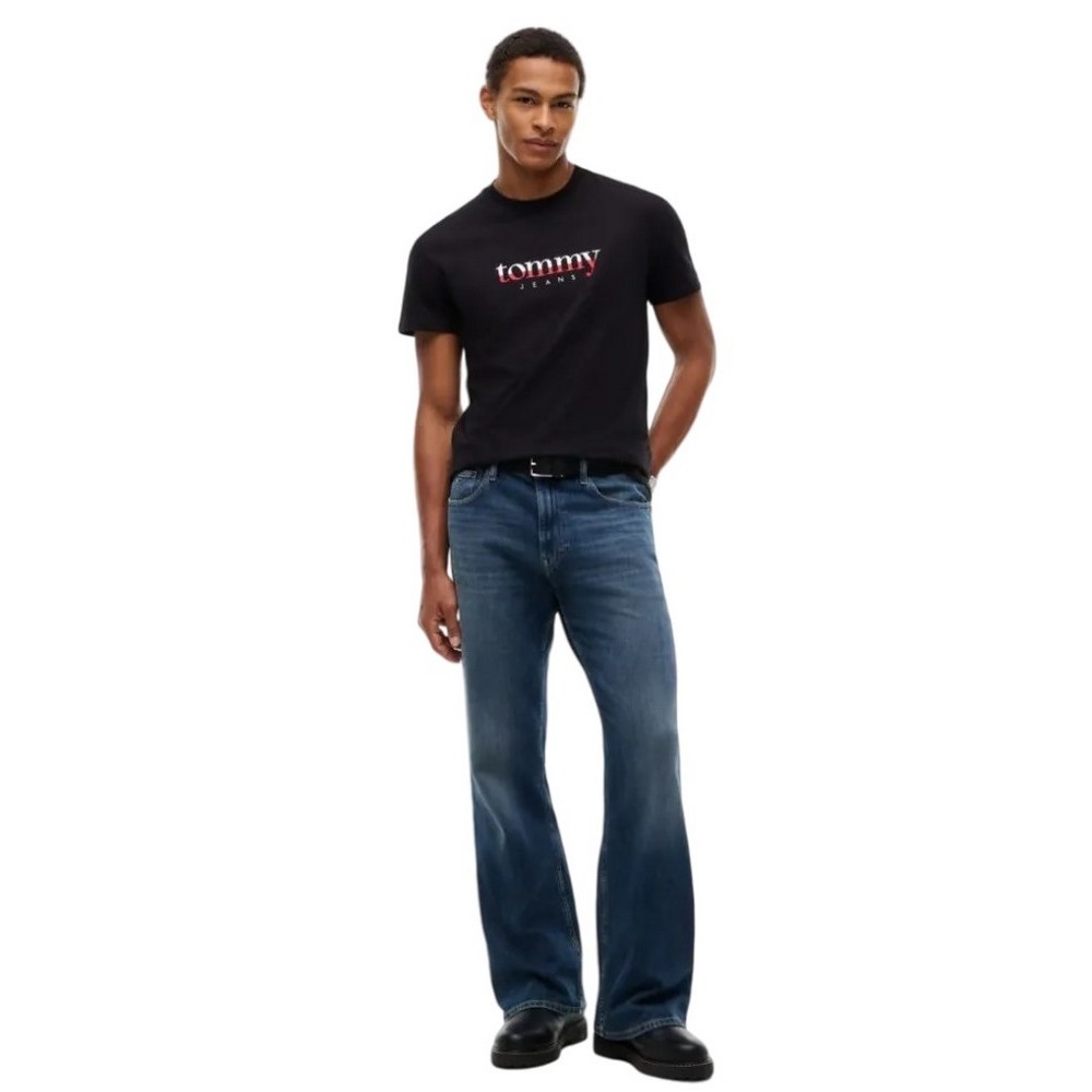 TOMMY JEANS REG DNA TEE EXT T-SHIRT ΜΠΛΟΥΖΑ ΑΝΔΡΙΚΗ BLACK