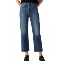 LEVIS RIBCAGE STRAIGHT ANKLE WORN IN ΤΖΙΝ ΠΑΝΤΕΛΟΝΙ ΓΥΝΑΙΚΕΙΟ DARK INDIGO