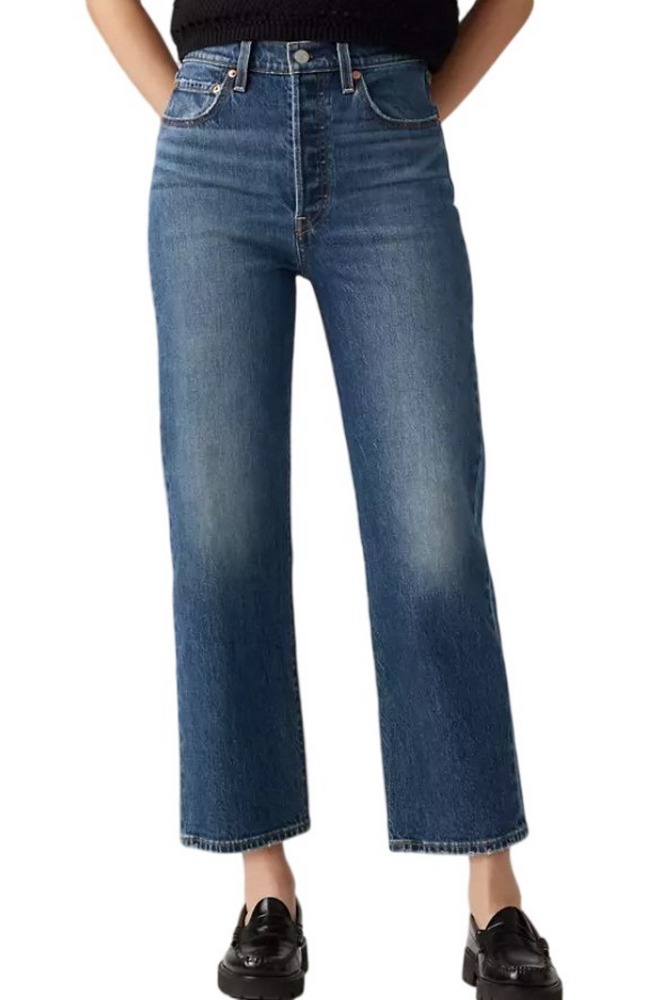 LEVIS RIBCAGE STRAIGHT ANKLE WORN IN ΤΖΙΝ ΠΑΝΤΕΛΟΝΙ ΓΥΝΑΙΚΕΙΟ DARK INDIGO