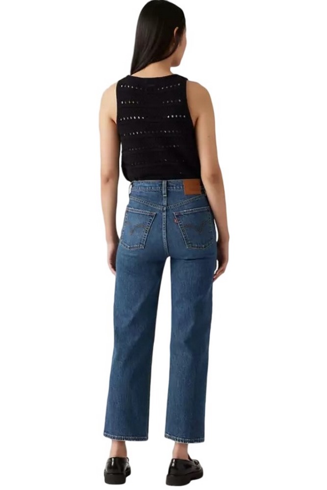 LEVIS RIBCAGE STRAIGHT ANKLE WORN IN ΤΖΙΝ ΠΑΝΤΕΛΟΝΙ ΓΥΝΑΙΚΕΙΟ DARK INDIGO
