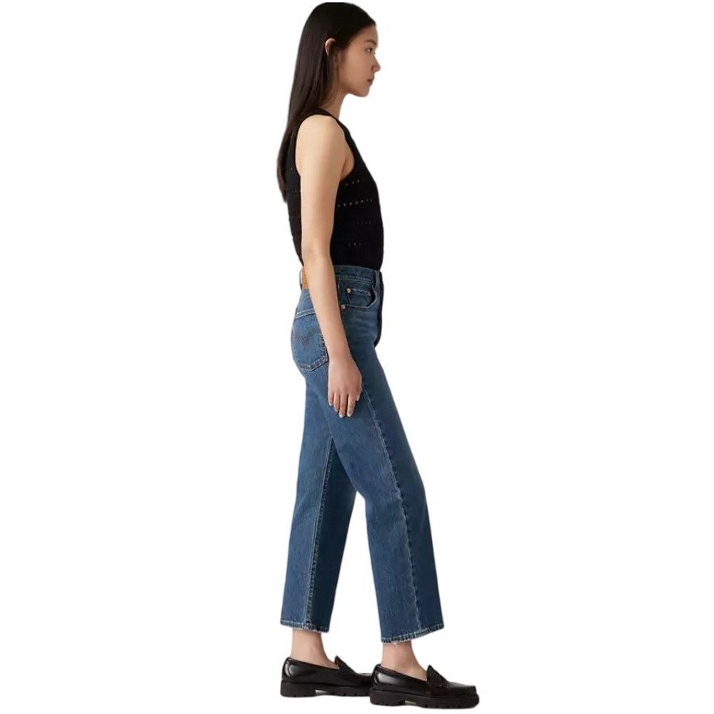 LEVIS RIBCAGE STRAIGHT ANKLE WORN IN ΤΖΙΝ ΠΑΝΤΕΛΟΝΙ ΓΥΝΑΙΚΕΙΟ DARK INDIGO