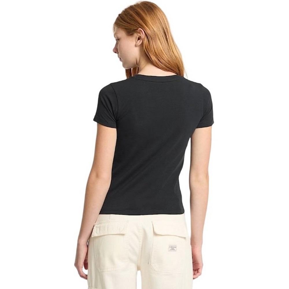 GUESS JEANS SS SLIM PKT TEE ΜΠΛΟΥΖΑ ΓΥΝΑΙΚΕΙΑ BLACK