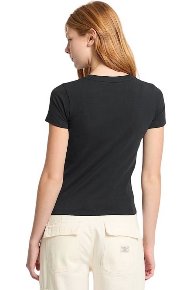 GUESS JEANS SS SLIM PKT TEE ΜΠΛΟΥΖΑ ΓΥΝΑΙΚΕΙΑ BLACK