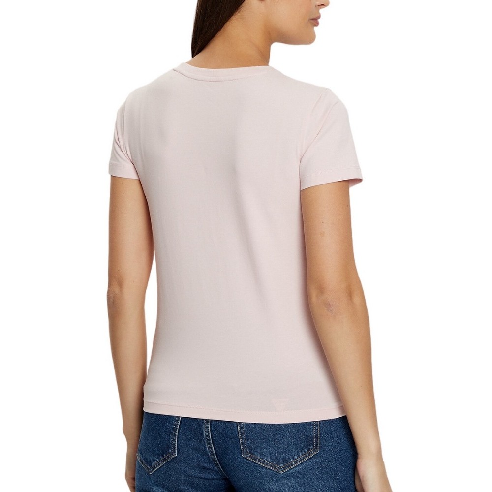 GUESS JEANS SS SLIM PKT TEE ΜΠΛΟΥΖΑ ΓΥΝΑΙΚΕΙΑ PINK