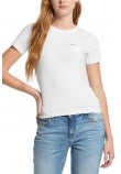 GUESS JEANS SS SLIM PKT TEE ΜΠΛΟΥΖΑ ΓΥΝΑΙΚΕΙΑ WHITE