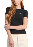 GUESS JEANS SS SLIM PKT TEE ΜΠΛΟΥΖΑ ΓΥΝΑΙΚΕΙΑ BLACK
