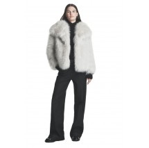 DKNY SHORT FAUX FUR JACKET ΓΟΥΝΑ ΓΥΝΑΙΚΕΙΑ CREAMY WHITE