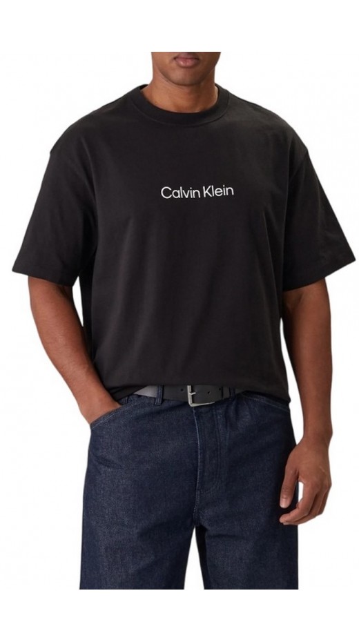 CALVIN KLEIN RLXD STANDARD LOGO CREWNK T-SHIRT ΜΠΛΟΥΖΑ ΑΝΔΡΙΚΗ BLACK
