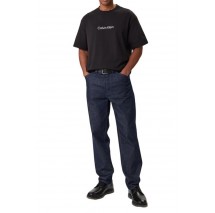CALVIN KLEIN RLXD STANDARD LOGO CREWNK T-SHIRT ΜΠΛΟΥΖΑ ΑΝΔΡΙΚΗ BLACK