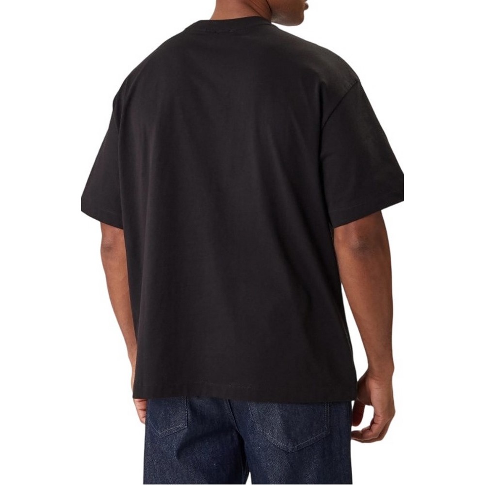 CALVIN KLEIN RLXD STANDARD LOGO CREWNK T-SHIRT ΜΠΛΟΥΖΑ ΑΝΔΡΙΚΗ BLACK