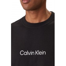 CALVIN KLEIN RLXD STANDARD LOGO CREWNK T-SHIRT ΜΠΛΟΥΖΑ ΑΝΔΡΙΚΗ BLACK