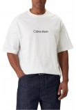 CALVIN KLEIN RLXD STANDARD LOGO CREWNK T-SHIRT ΜΠΛΟΥΖΑ ΑΝΔΡΙΚΗ BRIGHT WHITE