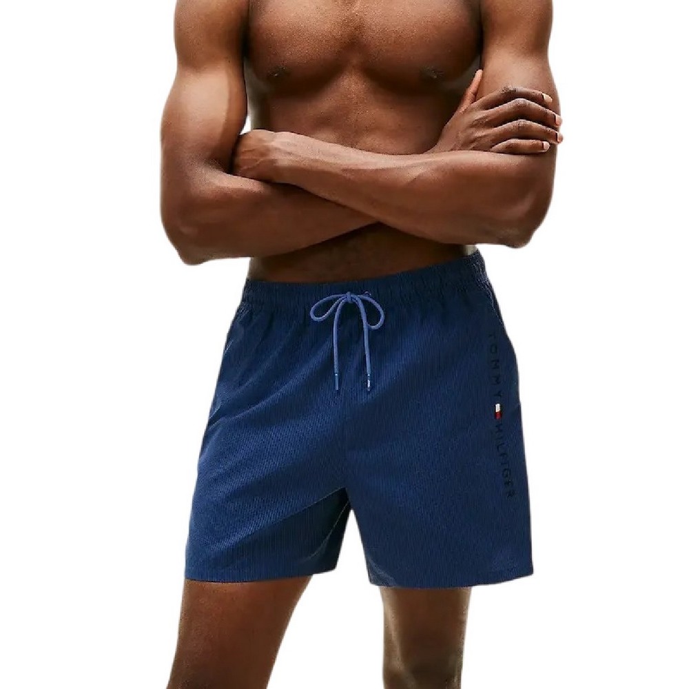 TOMMY HILFIGER MEDIUM DRAWSTRING ITHACA ZIP ΜΑΓΙΟ ΑΝΔΡΙΚΟ NAVY