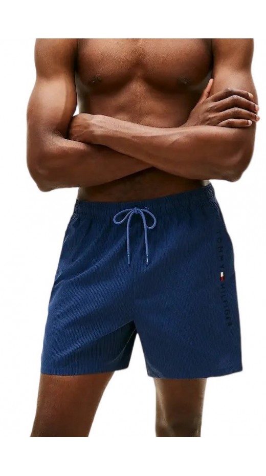 TOMMY HILFIGER MEDIUM DRAWSTRING ITHACA ZIP ΜΑΓΙΟ ΑΝΔΡΙΚΟ NAVY