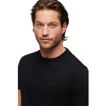 SUPERDRY D1 OVIN ESSENTIAL LOGO EMB TEE T-SHIRT ΜΠΛΟΥΖΑ ΑΝΔΡΙΚΗ BLACK/BLACK