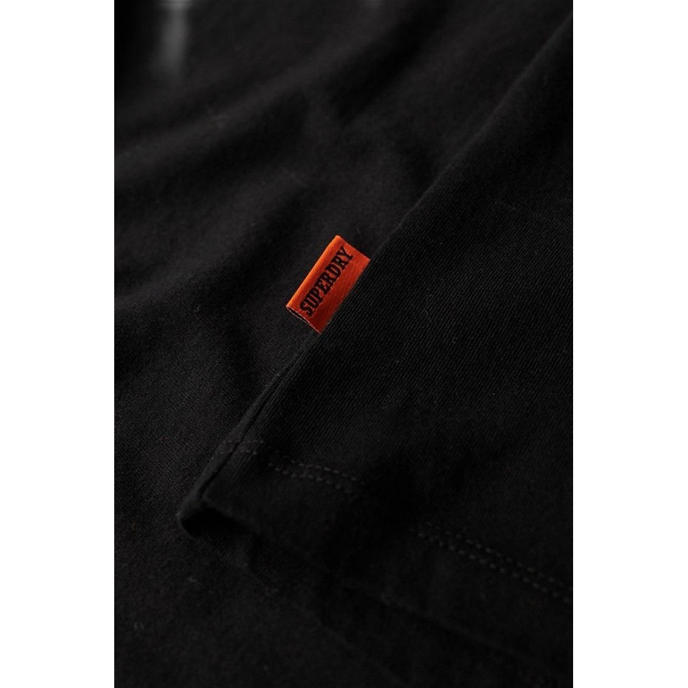 SUPERDRY D1 OVIN ESSENTIAL LOGO EMB TEE T-SHIRT ΜΠΛΟΥΖΑ ΑΝΔΡΙΚΗ BLACK/BLACK