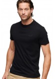 SUPERDRY D1 OVIN ESSENTIAL LOGO EMB TEE T-SHIRT ΜΠΛΟΥΖΑ ΑΝΔΡΙΚΗ BLACK/BLACK