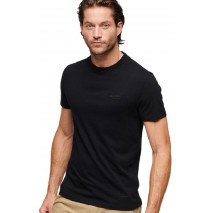 SUPERDRY D1 OVIN ESSENTIAL LOGO EMB TEE T-SHIRT ΜΠΛΟΥΖΑ ΑΝΔΡΙΚΗ BLACK/BLACK
