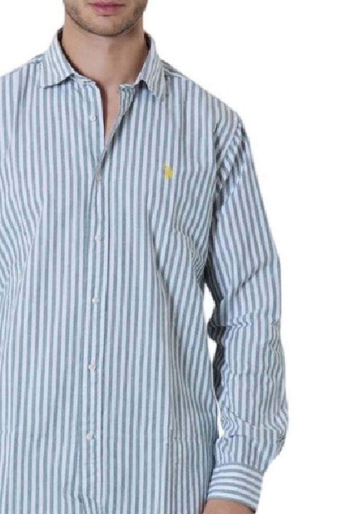 U.S POLO ASSN IVOR 002371 EH03 SHIRT LS REGULAR FIT  ΠΟΥΚΑΜΙΣΟ ΑΝΔΡΙΚΟ KHAKI