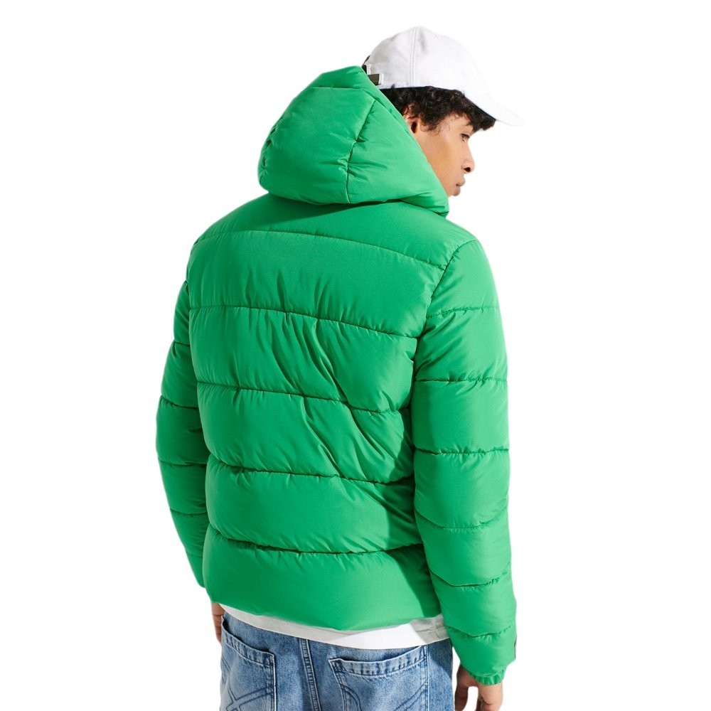 ΜΠΟΥΦΑΝ HOODED SPORTS PUFFER ΑΝΔΡΙΚΟ SUPERDRY LIGHT GREEN