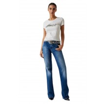 GUESS LOGO HOT FIX TEE T-SHIRT ΜΠΛΟΥΖΑ ΓΥΝΑΙΚΕΙΑ WHITE