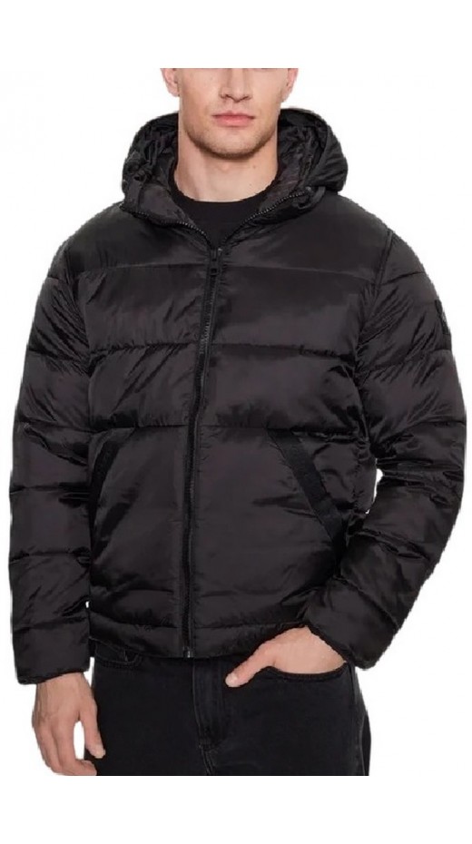 CALVIN KLEIN JEANS TRIM LW PADDED JACKET ΜΠΟΥΦΑΝ ΑΝΔΡΙΚΟ BLACK