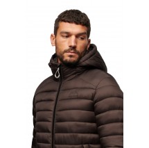 SUPERDRY HOODED SPORT PADDED ΜΠΟΥΦΑΝ ΑΝΔΡΙΚΟ BROWN