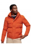 SUPERDRY EVEREST SHORT HOODED PUFFER ΜΠΟΥΦΑΝ ΑΝΔΡΙΚΟ ORANGE