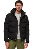 SUPERDRY EVEREST SHORT HOODED PUFFER ΜΠΟΥΦΑΝ ΑΝΔΡΙΚΟ BLACK