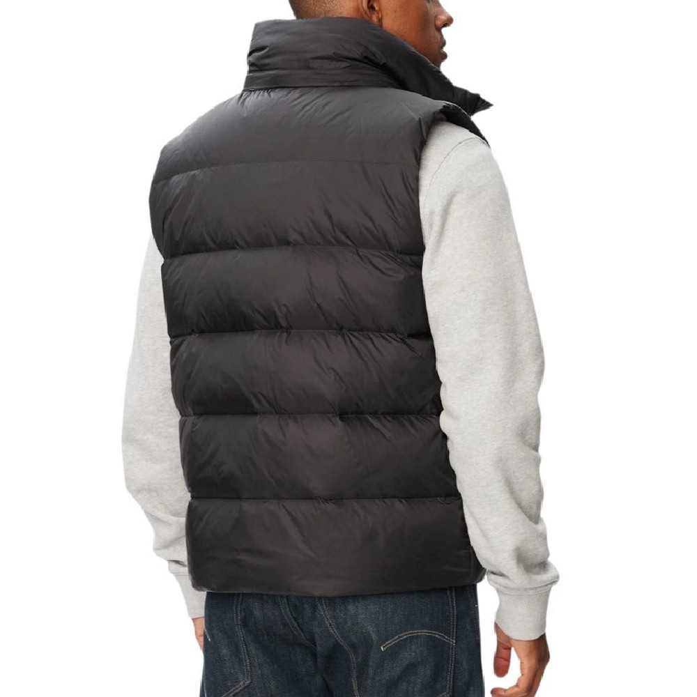 CALVIN KLEIN JEANS SVLS NYLON ZIP OFF HOOD DOWN PUF ΑΜΑΝΙΚΟ ΜΠΟΥΦΑΝ ΑΝΔΡΙΚΟ BLACK