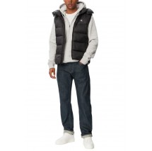 CALVIN KLEIN JEANS SVLS NYLON ZIP OFF HOOD DOWN PUF ΑΜΑΝΙΚΟ ΜΠΟΥΦΑΝ ΑΝΔΡΙΚΟ BLACK