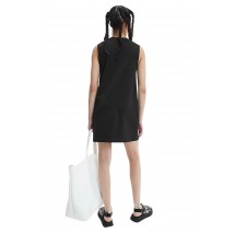 CALVIN KLEIN  JEANS CK SLEEVELESS MILANO DRESS BLACK