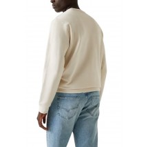 GUESS BEAU CN SWEATSHIRT ΦΟΥΤΕΡ ΑΝΔΡΙΚΟ ECRU