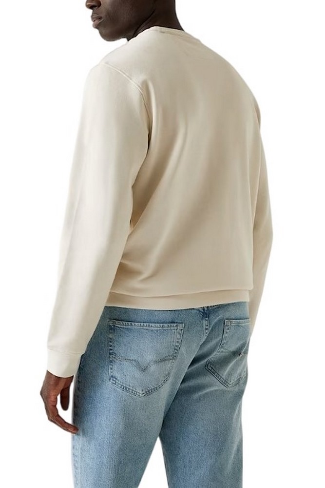 GUESS BEAU CN SWEATSHIRT ΦΟΥΤΕΡ ΑΝΔΡΙΚΟ ECRU