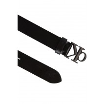 CALVIN KLEIN JEANS ROUND MONO LTHR BLACK BELT 30MM ΖΩΝΗ ΓΥΝΑΙΚΕΙΑ BLACK