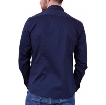 U.S.POLO ZED 000190 EH03 SHIRT LS SLIM FIT FC ΠΟΥΚΑΜΙΣΟ ΑΝΔΡΙΚΟ NAVY
