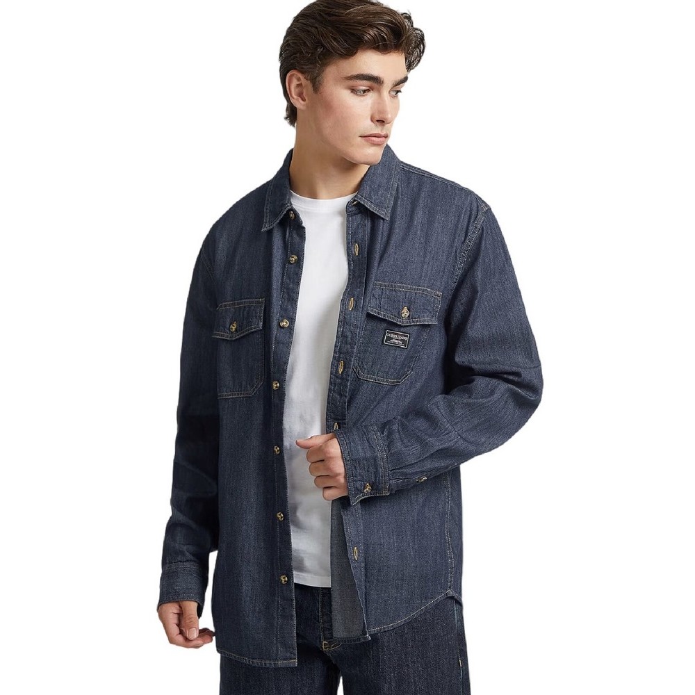 GUESS JEANS REGULAR LS DENIM SHIRT ΠΟΥΚΑΜΙΣΟ ΑΝΔΡΙΚΟ BLUΕ DENIM