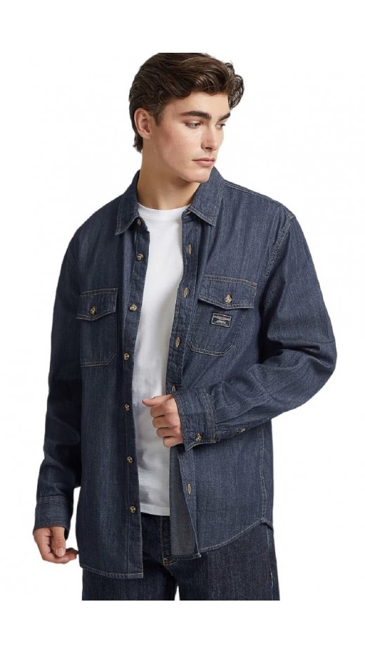 GUESS JEANS REGULAR LS DENIM SHIRT ΠΟΥΚΑΜΙΣΟ ΑΝΔΡΙΚΟ BLUΕ DENIM