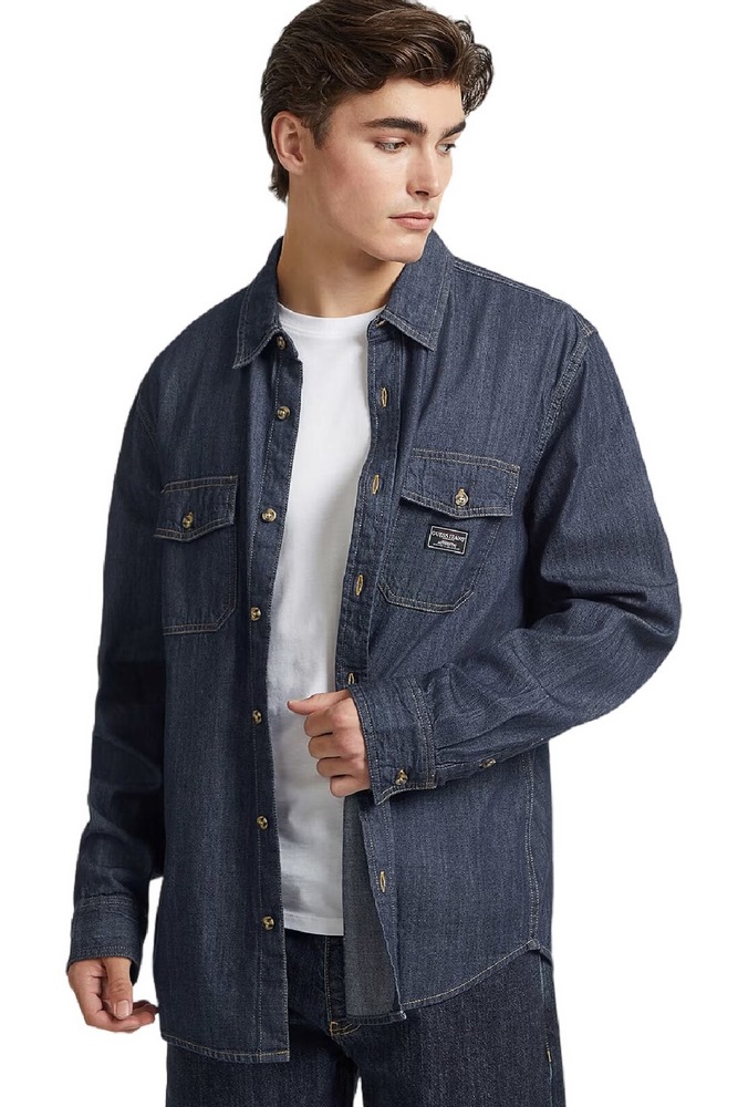 GUESS JEANS REGULAR LS DENIM SHIRT ΠΟΥΚΑΜΙΣΟ ΑΝΔΡΙΚΟ BLUΕ DENIM