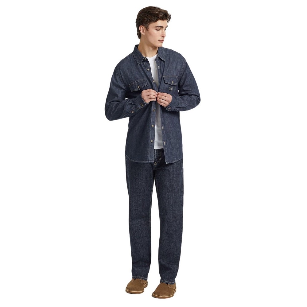 GUESS JEANS REGULAR LS DENIM SHIRT ΠΟΥΚΑΜΙΣΟ ΑΝΔΡΙΚΟ BLUΕ DENIM