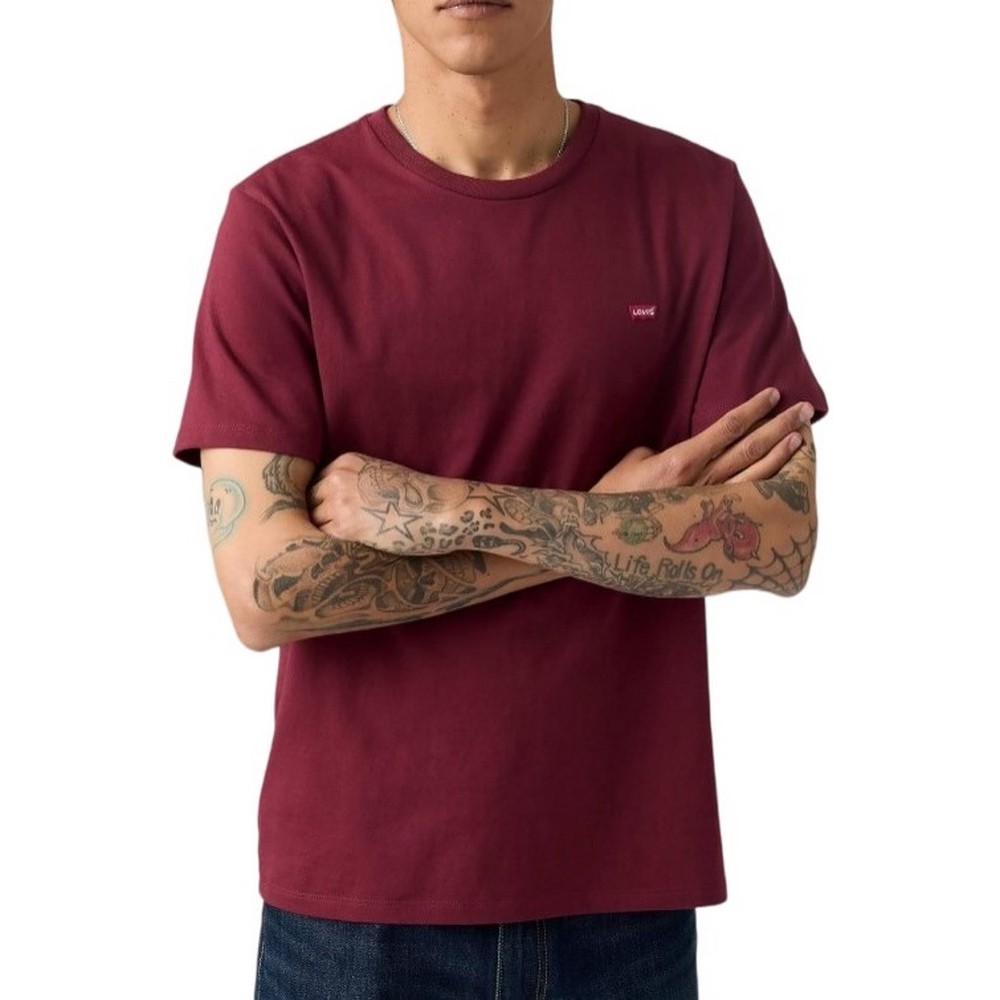 LEVIS® ORIGINAL HM TEE T-SHIRT ΜΠΛΟΥΖΑ ΑΝΔΡΙΚΗ BORDEAUX