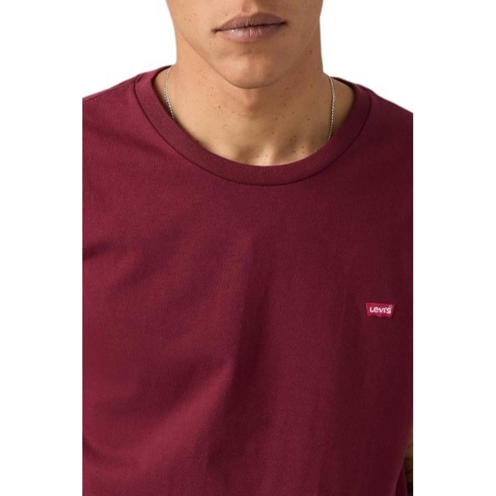 LEVIS® ORIGINAL HM TEE T-SHIRT ΜΠΛΟΥΖΑ ΑΝΔΡΙΚΗ BORDEAUX