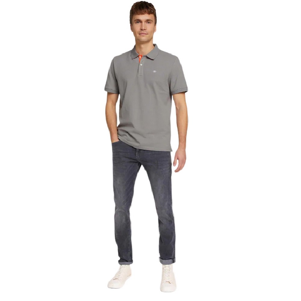 ΜΠΛΟΥΖΑ POLO BACIC WITH CONTRAST ΑΝΔΡΙΚΗ TOM TAILOR DARK GREY ΜΠΛΟΥΖΑ POLO BACIC WITH CONTRAST ΑΝΔΡΙΚΗ TOM TAILOR DARK GREY